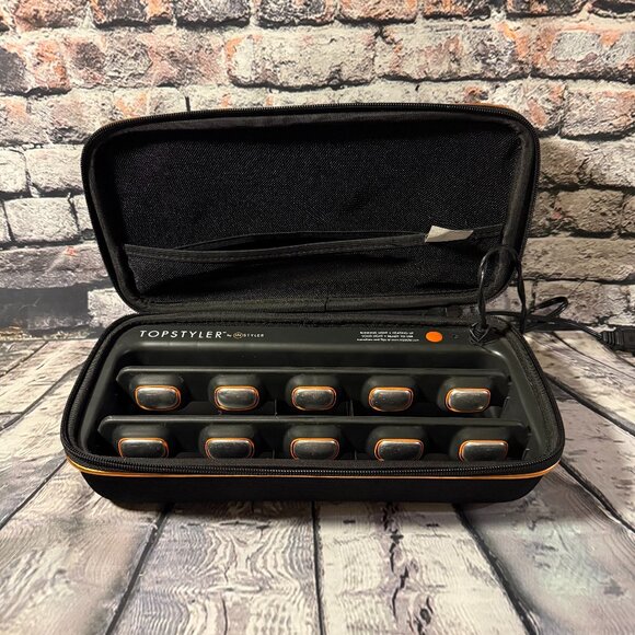 TopStyler by InStyler Heated Ceramic Styling Shells Hair Curlers with Case - Picture 1 of 16